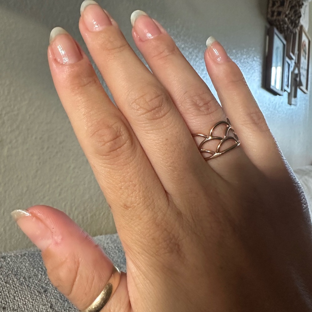 MERMAID SCALES 18K gold plated ring size 6